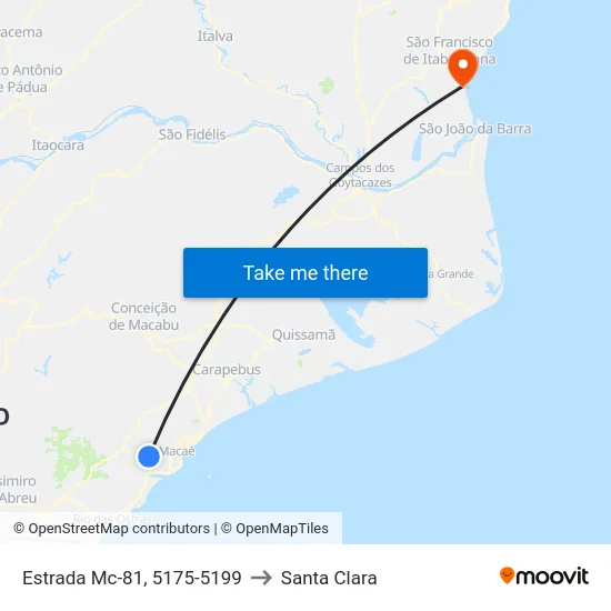 Estrada Mc-81, 5175-5199 to Santa Clara map