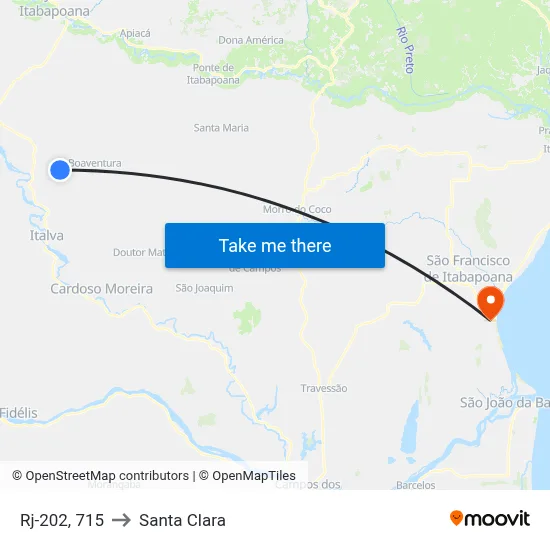 Rj-202, 715 to Santa Clara map