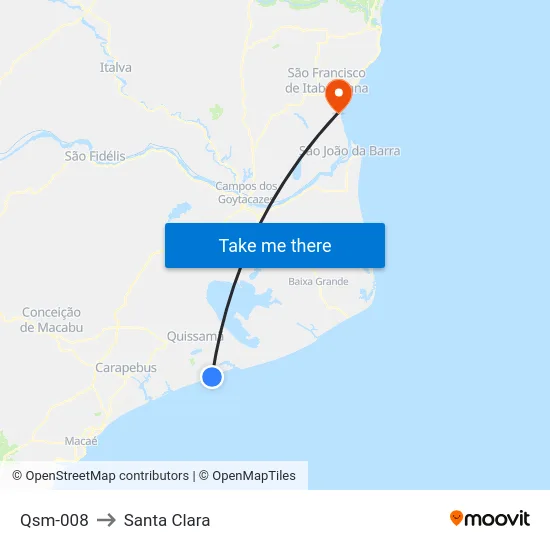 Qsm-008 to Santa Clara map