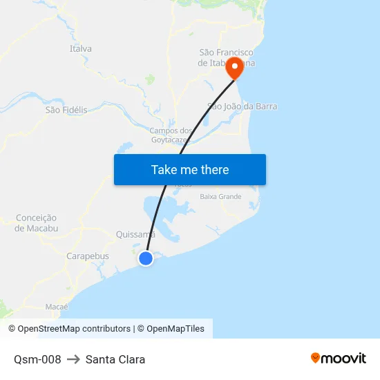 Qsm-008 to Santa Clara map