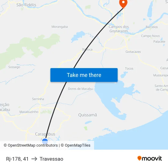 Rj-178, 41 to Travessao map