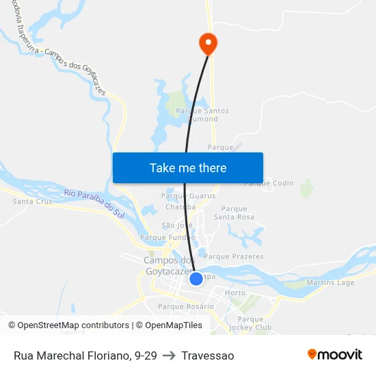 Rua Marechal Floriano, 9-29 to Travessao map
