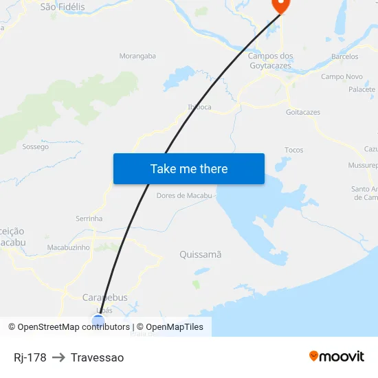 Rj-178 to Travessao map
