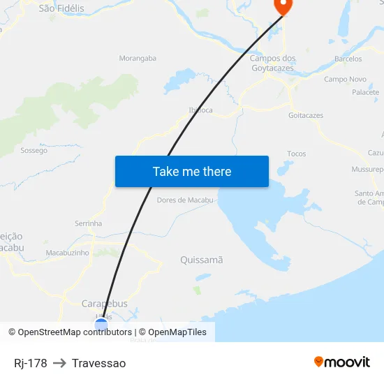 Rj-178 to Travessao map