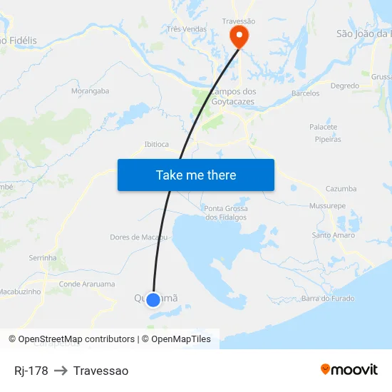Rj-178 to Travessao map