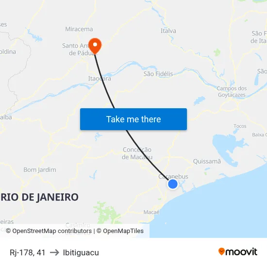Rj-178, 41 to Ibitiguacu map