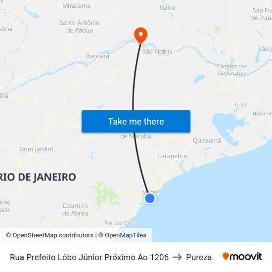 Rua Prefeito Lôbo Júnior Próximo Ao 1206 to Pureza map