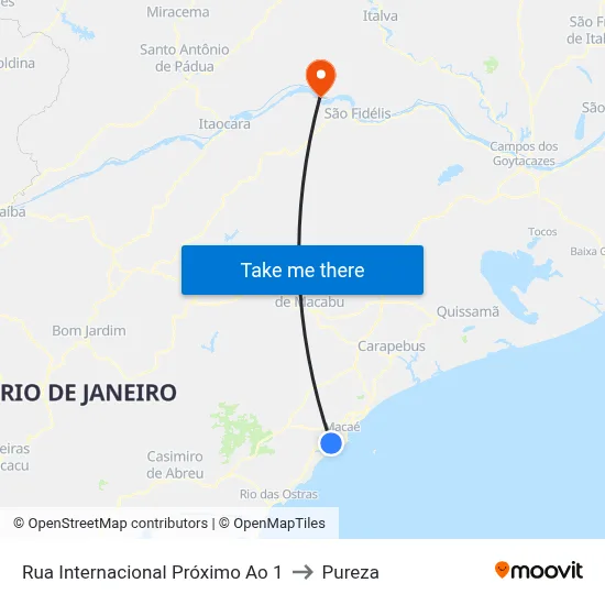 Rua Internacional Próximo Ao 1 to Pureza map