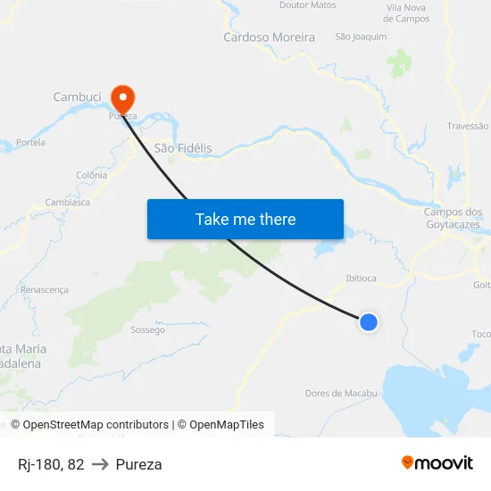 Rj-180, 82 to Pureza map