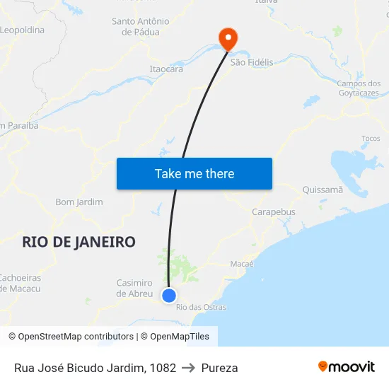 Rua José Bicudo Jardim, 1082 to Pureza map