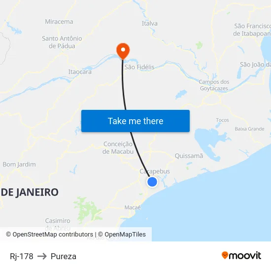 Rj-178 to Pureza map