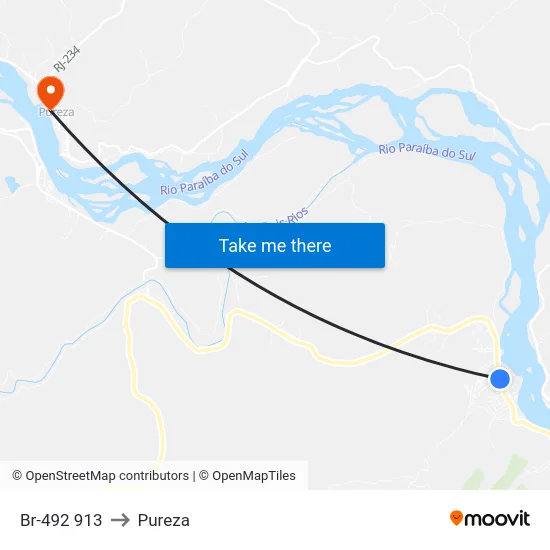 Br-492 913 to Pureza map