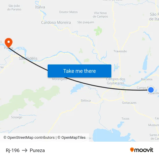 Rj-196 to Pureza map