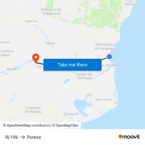 Rj-196 to Pureza map