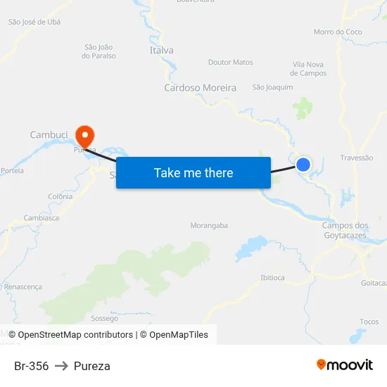 Br-356 to Pureza map