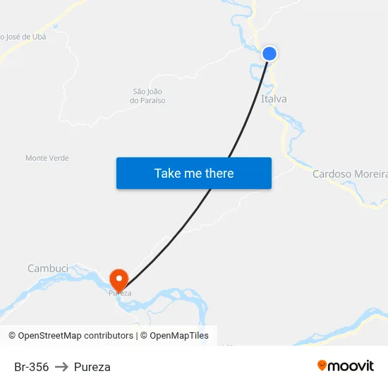 Br-356 to Pureza map