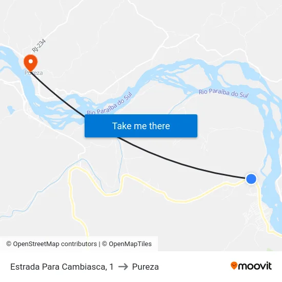 Estrada Para Cambiasca, 1 to Pureza map