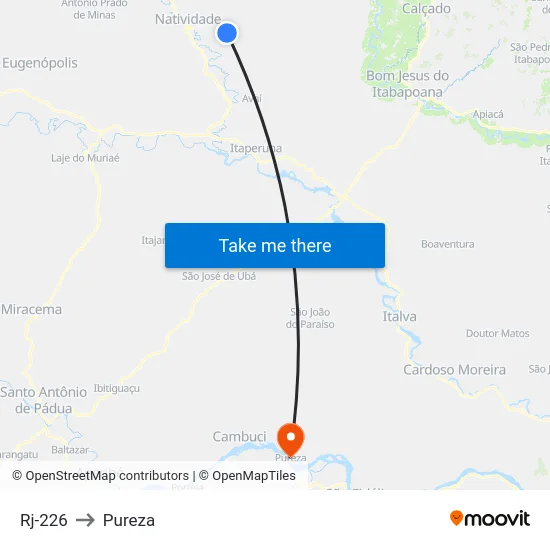 Rj-226 to Pureza map