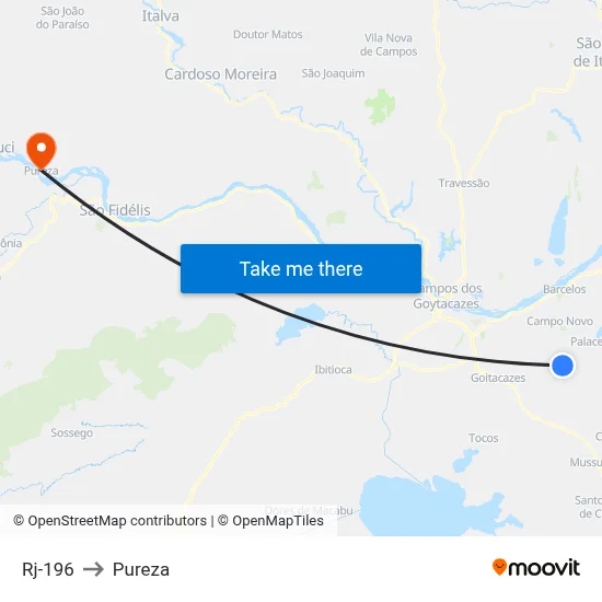 Rj-196 to Pureza map