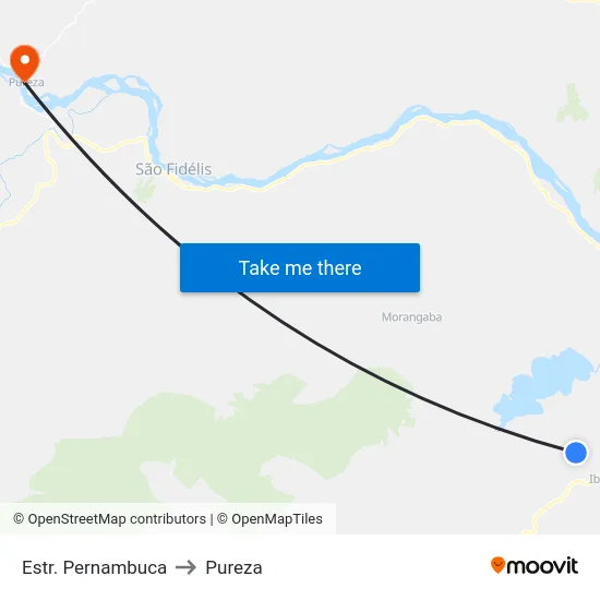 Estr. Pernambuca to Pureza map