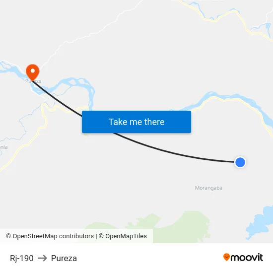 Rj-190 to Pureza map