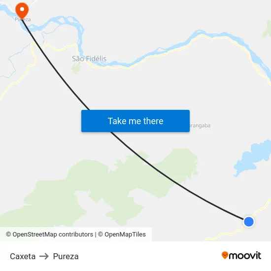 Caxeta to Pureza map