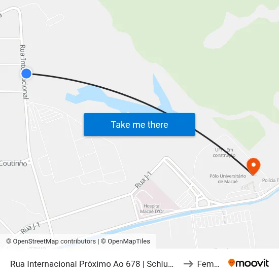 Rua Internacional Próximo Ao 678 | Schlumberger to Femass map
