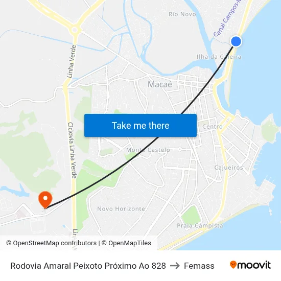 Rodovia Amaral Peixoto Próximo Ao 828 to Femass map
