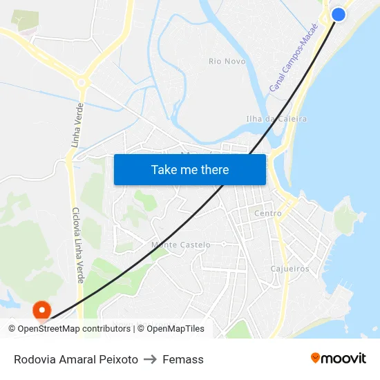Rodovia Amaral Peixoto to Femass map