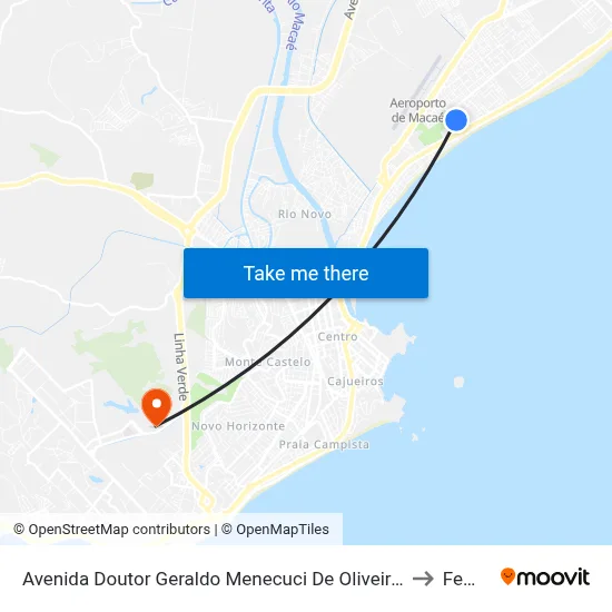 Avenida Doutor Geraldo Menecuci De Oliveira Próximo Ao 136 to Femass map