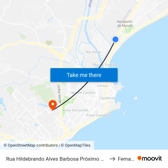 Rua Hildebrando Alves Barbosa Próximo Ao 82 to Femass map