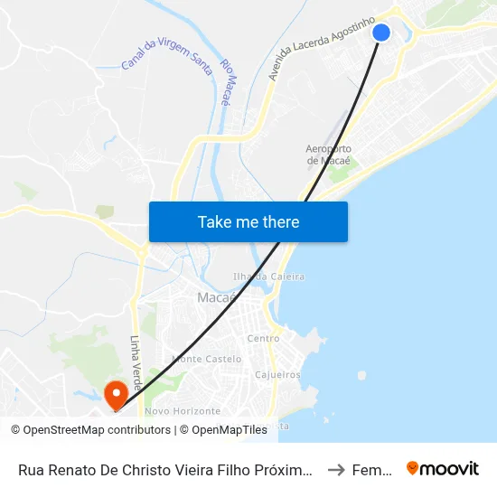 Rua Renato De Christo Vieira Filho Próximo Ao 125 to Femass map