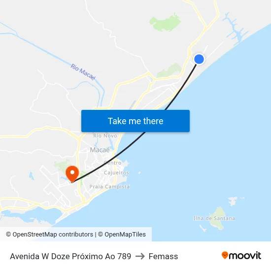 Avenida W Doze Próximo Ao 789 to Femass map
