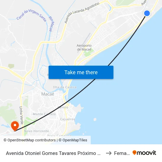 Avenida Otoniel Gomes Tavares Próximo Ao 428 to Femass map