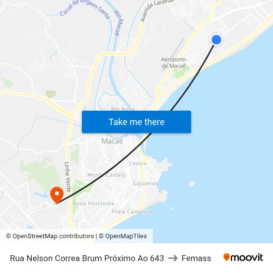 Rua Nelson Correa Brum Próximo Ao 643 to Femass map