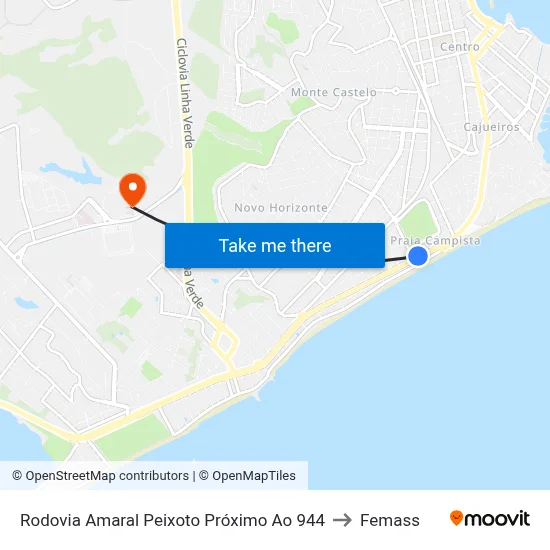 Rodovia Amaral Peixoto Próximo Ao 944 to Femass map