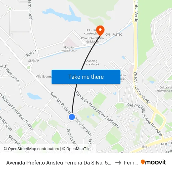 Avenida Prefeito Aristeu Ferreira Da Silva, 5238 | Halliburton to Femass map