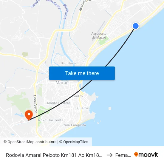 Rodovia Amaral Peixoto Km181 Ao Km184, 353 to Femass map