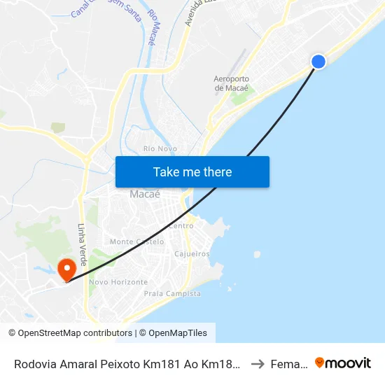 Rodovia Amaral Peixoto Km181 Ao Km184, 353 to Femass map