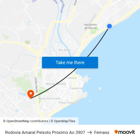 Rodovia Amaral Peixoto Próximo Ao 3907 to Femass map