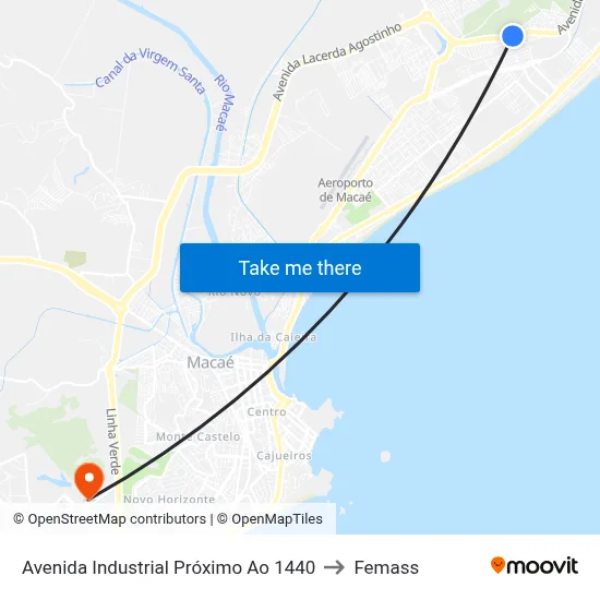 Avenida Industrial Próximo Ao 1440 to Femass map