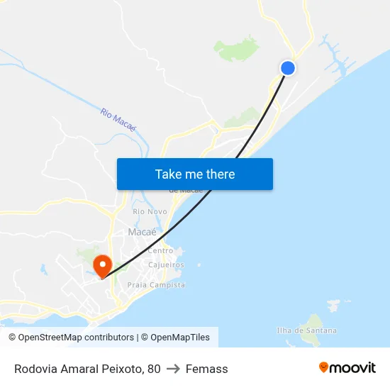 Rodovia Amaral Peixoto, 80 to Femass map