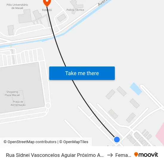 Rua Sidnei Vasconcelos Aguiar Próximo Ao 288 to Femass map
