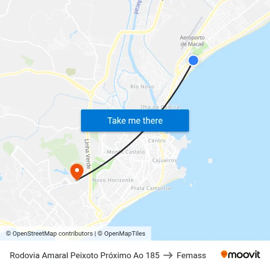 Rodovia Amaral Peixoto Próximo Ao 185 to Femass map