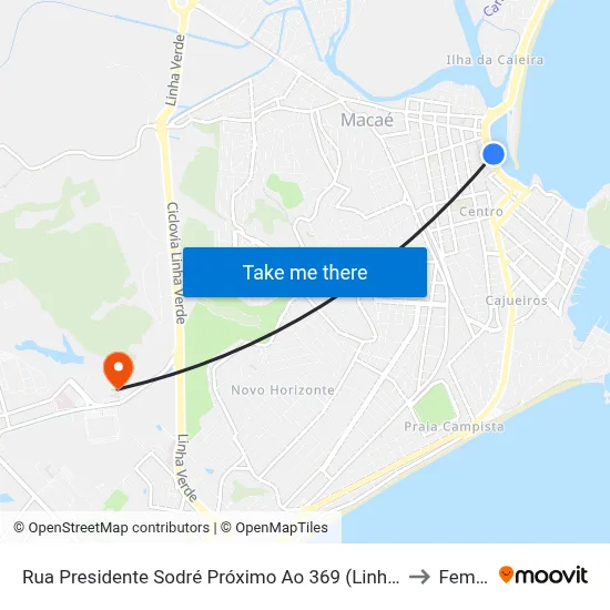 Rua Presidente Sodré Próximo Ao 369 (Linhas Municipais) to Femass map