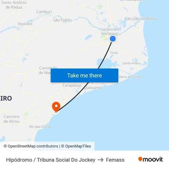Hipódromo / Tribuna Social Do Jockey to Femass map