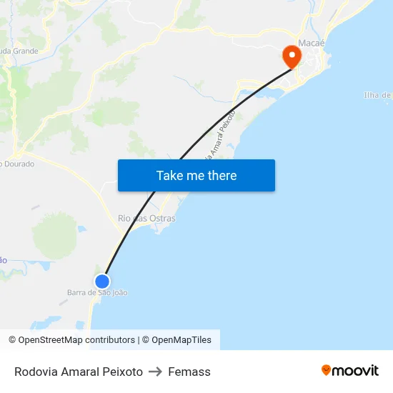 Rodovia Amaral Peixoto to Femass map