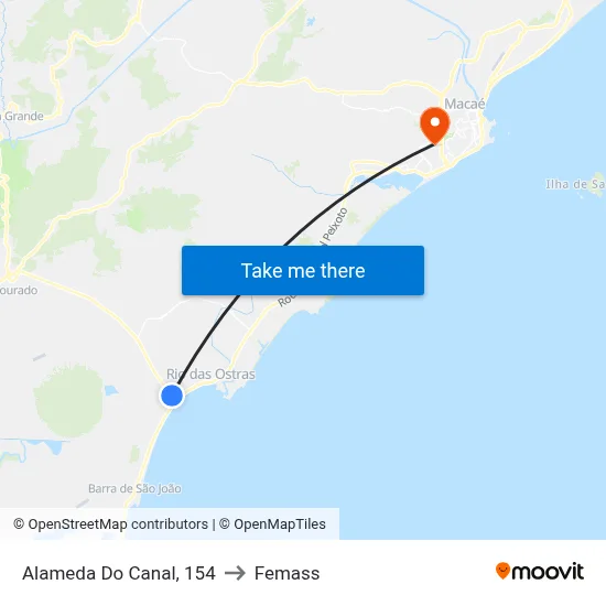 Alameda Do Canal, 154 to Femass map