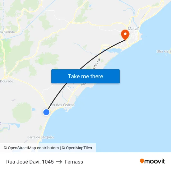 Rua José Davi, 1045 to Femass map