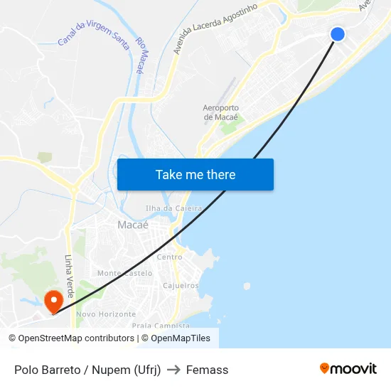 Polo Barreto / Nupem (Ufrj) to Femass map